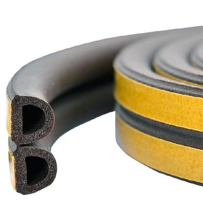 Προσαρμοσμένα μεγέθη και σχήματα καιρικά φαινόμενα αποκόλληση ελαστικών σφραγίδων για πόρτες και παράθυρα χρώματα μαύρο / γκρι / καφέ / λευκό / άλλα