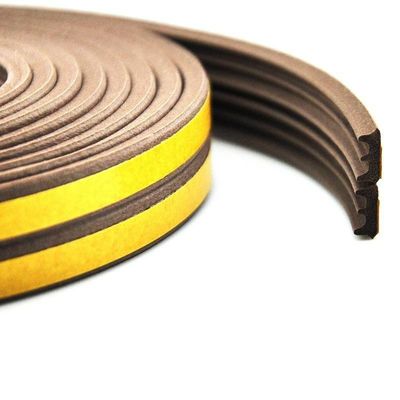 Πύλες και παράθυρα αυτοκόλλητη EPDM σφουγγάρι ελαστική ταινία σφραγίσματος σε χρώματα με ύψος στοίβας 3-25mm και πλάτος 3-50mm