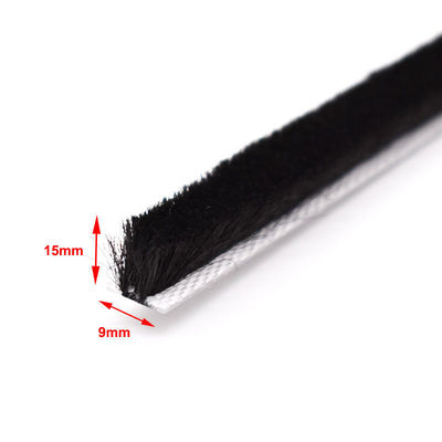 CLJ Ευέλικτη λωρίδα πόρτας αυτοκινήτου με τρίχες αλόγου 9 * 15mm ύψος στοίβας 3-25mm πλάτος 3mm