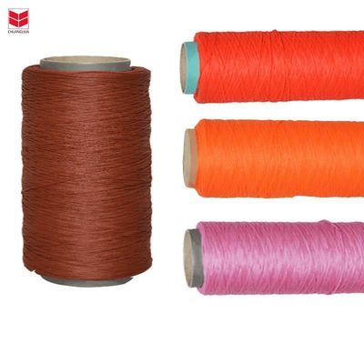 Χρωματισμένα μονοήματα Pp πολυήματα 2mm 3ply DTY BCF νήματα πολυπροπυλενίου για πλέξιμο