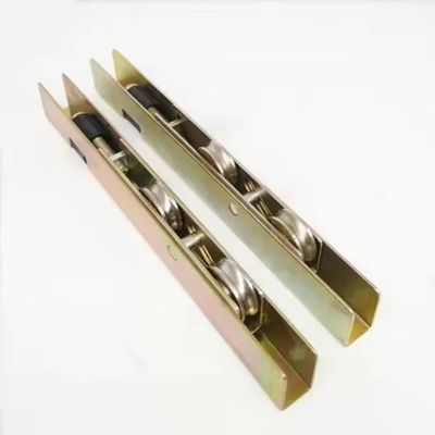 UPVC Στρώσιμη πόρτα παράθυρο κυλίνδρος διπλές ρόδες σύγχρονο ανοξείδωτο χάλυβα για ομαλή οδική κίνηση