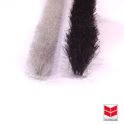 3-25mm ύψος στοίβας CLJ Αλουμίνιο παράθυρο καιρικά ράμματα μαλλί στοίβας για πόρτες παράθυρα