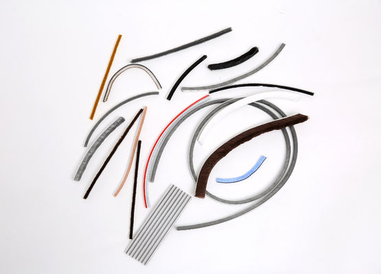 7*10mm ύψος στοίβας 3-25mm Σιλικόνης Χρονοδιαστολή βούρτσα για σφράγιση πόρτας σε χρώματα μαύρο / γκρι / καφέ / λευκό