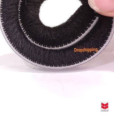 3-25mm ύψος στοίβας Αδιάβροχη λωρίδα Σιλικόνη Χρονοδιάβροχη λωρίδα Βούρτσα για Αλουμινίου πόρτα παράθυρο αυλάκι