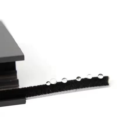 Σύγχρονη σχεδίαση διαμερίσματος Πύργο βούρτσας Weatherstripping Grey Silicon Wool Stack 7 * 6mm Μέγεθος Αντισκονικό Πύργο Σφραγίδα Strip Πολυδιάστατη