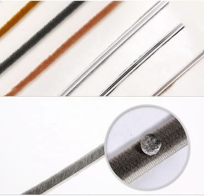 Βιομηχανική στοίβα Χρονική βούρτσα απομάκρυνσης για συρόμενα παράθυρα 100%PP στοίβα βούρτσα στοίβα ύψος 3-25mm / πλάτος 3-50mm