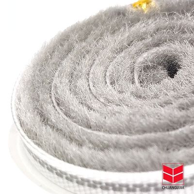 3-50mm πλάτος Στρίβοντας πόρτα Slot Wool Αλουμίνιο κράμα Strip Brush Weather Stripping για σε μαύρο / γκρι / καφέ / λευκό / ΑΛΛΑ